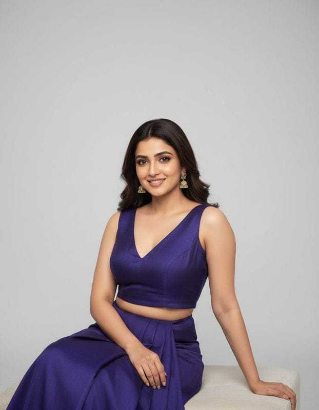 Basic Plunge Neck Blouses